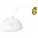 Elektroninis kačių žaislas Epic Pet Butterfly, išmanusis, baltas, 20 cm