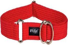 Antkaklis šunims Amiplay Cotton, raudona, 340 - 550 mm x 30 mm, XL