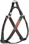 Petnešos šunims Amiplay Cotton, ruda/žalia, 500 - 950 mm x 25 mm, XL