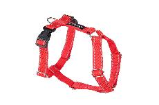 Reguliuojamos petnešos šunims Amiplay Guard Reflective, raudona, 650 - 950 mm x 25 mm, XL
