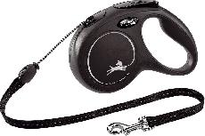 Automatinis pavadėlis Flexi 22627, juodas, 5 m