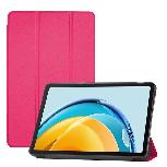 iLike Tri-Fold ekologiškos odos stovo dėklas Lenovo Tab M8 8'' 4th Gen TB-300 (2023) Rožinis koralas