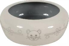 Dubenėlis maitinimui Zolux Ceramic Bowl, 13 cm x 13 cm x 4.7 cm, 0.25 l