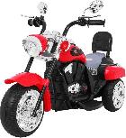 Vaikiškas elektrinis motociklas Ramiz Chopper NightBike, raudona