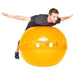 Gimnastikos kamuolys Pezzi Physioball, geltonas, 105 cm
