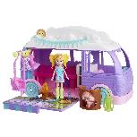 Žaislinė figūrėlė, su priedais Mattel Polly Pocket Glamping Camper Van JCC32