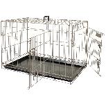 Šuns narvas Flamingo Ebo, 92 x 56 x 64 cm, plastikas/metalas