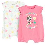 Berankovis smėlinukas, laisvalaikio vasarai, mergaitėms Cool Club Minnie Mouse LCG2802518-00, balta/rožinė, 80 cm, 2 vnt.