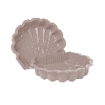 Smėlio dėžė 4IQ Shell, 88 x 77 cm, su dangčiu, pastelinė rožinė, 3 kg