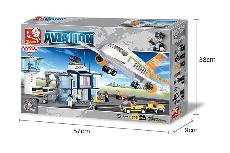 Konstruktorius Sluban Aviation Airport M38-B0367, plastikas