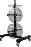 Svorių diskų stovas Tunturi Upright Bumper, 19.8 kg