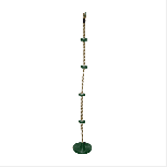 Pakabinama supynė vaikams, 30 cm, 200 cm, tamsiai žalia