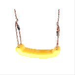 Sūpynės 4IQ Hanging Swing, 16.5 cm, 175 cm, geltonos