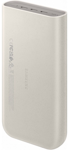 Nešiojamas įkroviklis (Power bank) Samsung P4520XUE, 20000 mAh, 45 W, smėlio sp.