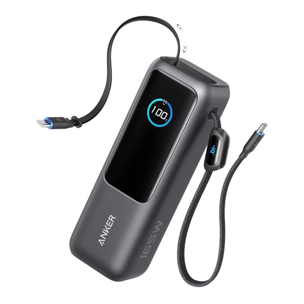 Nešiojamas įkroviklis (Power bank) Anker A1695H11, 25000 mAh, 100 W, pilka sp.