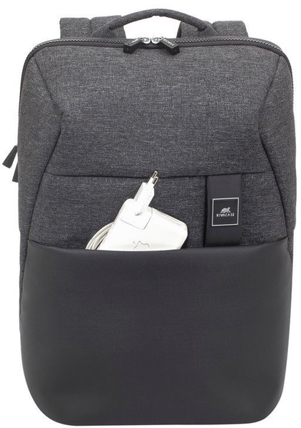 Kuprinė nešiojamam kompiuteriui Rivacase Melange MacBook Pro And Ultrabook Backpack, juoda sp., 15.6"