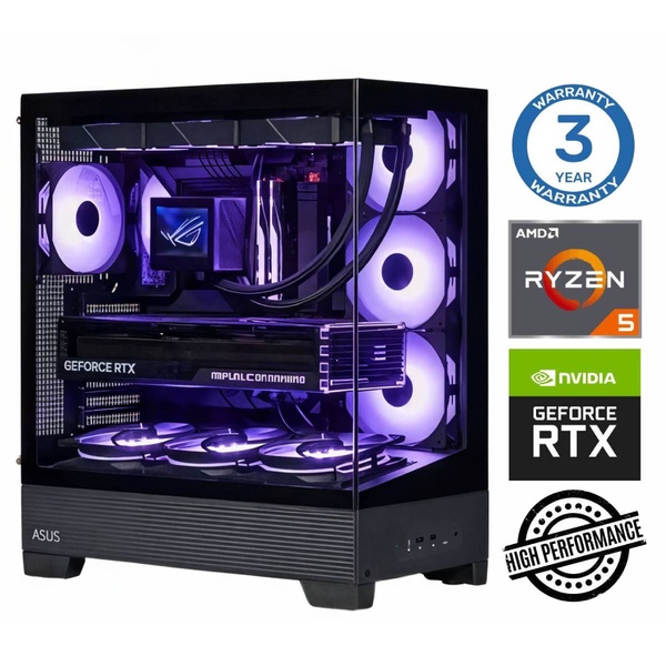 Stacionarus kompiuteris Intop Ryzen 5 7500F, DDR5 16 GB, SSD 1 TB, Nvidia GeForce RTX 5070 12 GB GDDR7