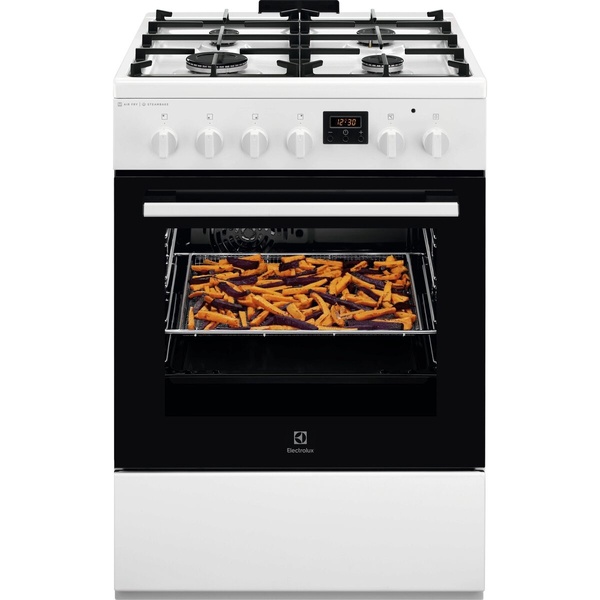 Dujinė viryklė su elektrine orkaite Electrolux 600 serija „SteamBake“ LKK660220W