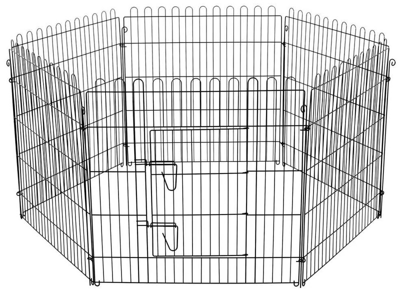 Gyvūnų apsauginė tvorelė Flamingo Jax, 160 x 160 x 80 cm, metalas