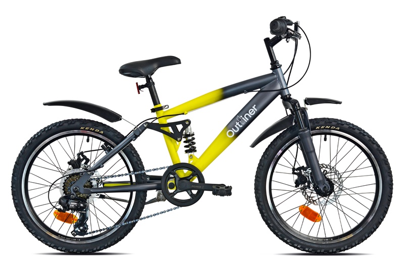 Vaikiškas dviratis, bmx Outliner 25K900, žalia sp., 12", 20"