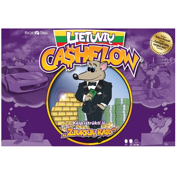 Stalo žaidimas Eugrimas Lietuvių Cashflow (Pinigų Srautas), LT