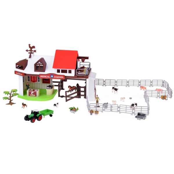 Figūrėlių rinkinys, ferma Jokomisiada, 34 cm, 102 vnt., įvairių spalvų