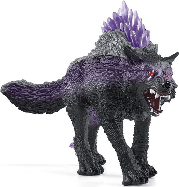 Žaislinė figūrėlė Schleich Shadow Wolf 42554, 14.5 cm, juoda sp./violetinė sp.