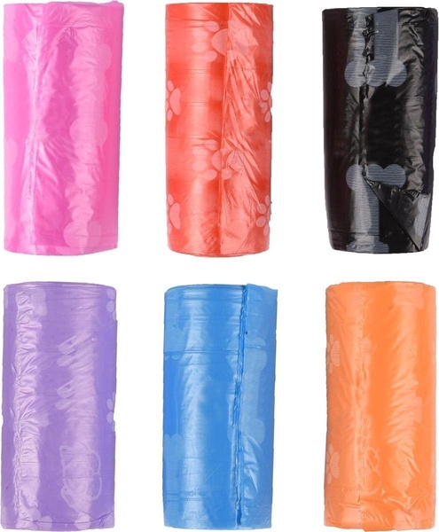 Maišeliai šunų ekskrementams Flamingo Karlie Paw, 6 cm x 3 cm, 1 rit. (spalva/dizainas parenkami atsitiktine tvarka)