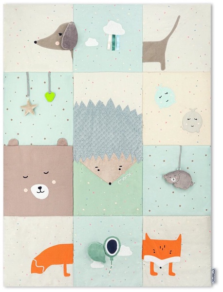 Žaidimų kilimėlis Momi Volpi, 160 cm x 120 cm, įvairių spalvų