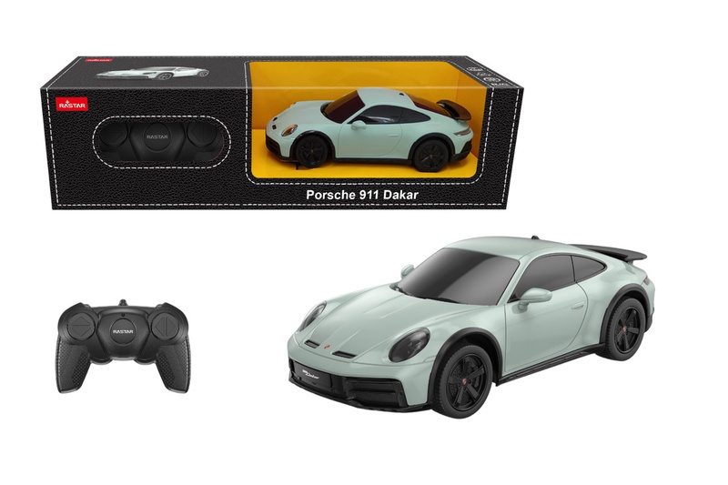 Rc automobilis Rastar 911 Dakar 10140, balta sp.