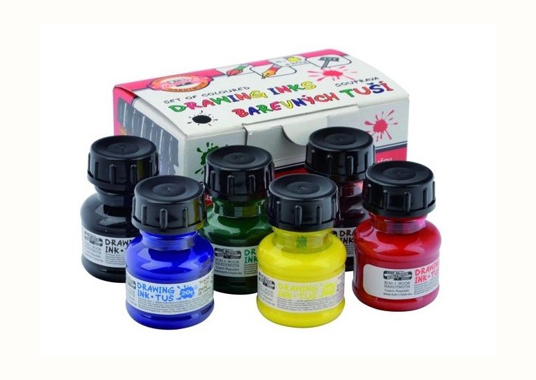 Tušas Koh-I-Noor 141730, įvairių spalvų, 6 vnt.