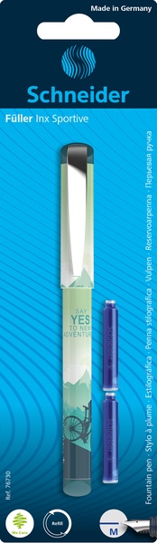 Plunksnakotis Schneider 76730, kairiarankiams/dešiniarankiams, įvairių spalvų