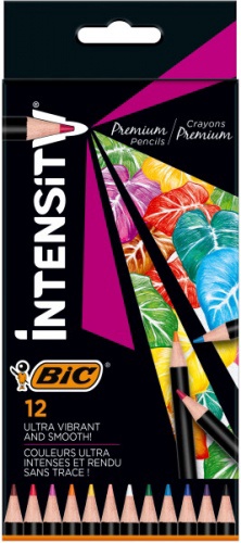 Spalvoti pieštukai Bic Intensity, 12 vnt.
