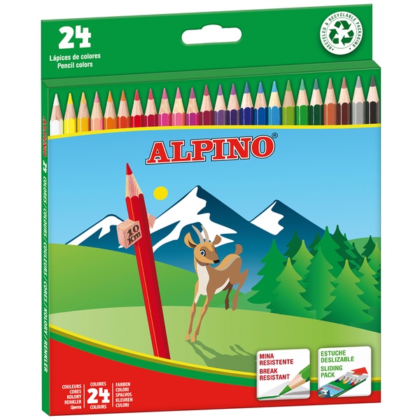 Spalvoti pieštukai Alpino, 1AAL010658, 24 vnt.
