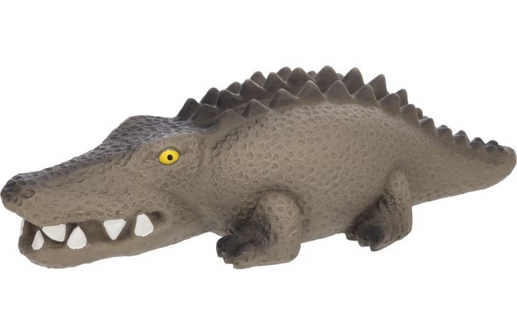 Žaislas šuniui, tąsymui Flamingo Gaty Latex Crocodile, 28.8 cm, pilka sp.