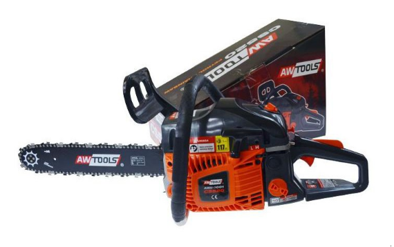 Benzininis grandininis pjūklas AWTools AW80001, 2200 W, 35 cm