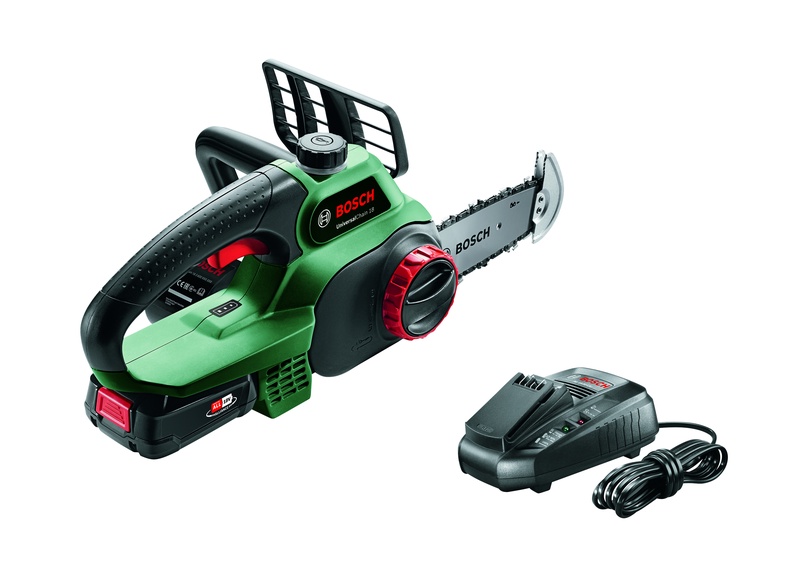 Akumuliatorinis grandininis pjūklas Bosch UniversalChain 18, 20 cm