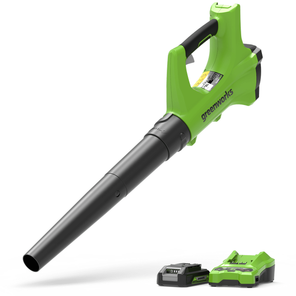Akumuliatorinis lapų pūstuvas Greenworks G24ABK2
