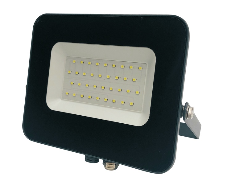 Prožektorius be judesio daviklio, tvirtinamas prie sienos Standart E024EI E024EI, 30 W, 2550 lm, 4000 °K, IP65, pilka sp.