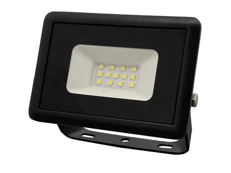 Prožektorius be judesio daviklio, tvirtinamas prie sienos Okko E011EI E011EI, 10 W, 800 lm, 4000 °K, IP65, juoda sp.