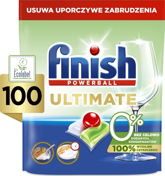 Indaplovių kapsulės Finish Ultimate, 100 vnt.