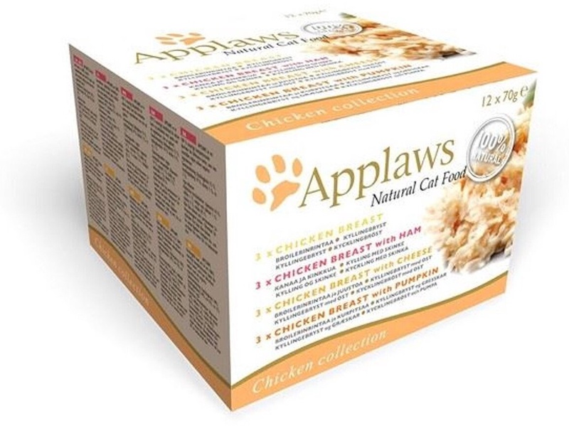 Šlapias kačių maistas Applaws Chicken, vištiena, 0.070 kg x 12 vnt.