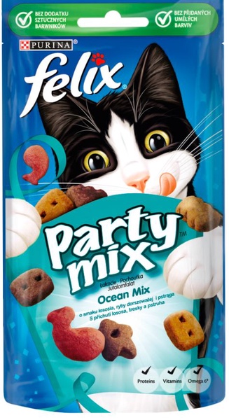 Skanėstas katėms Felix Party Mix, 0.06 kg