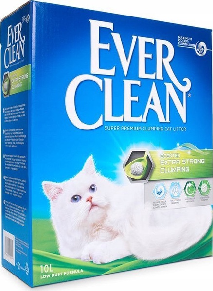 Kačių kraikas Ever Clean Extra Strong Clumping Scented, bentonitas, 10 l
