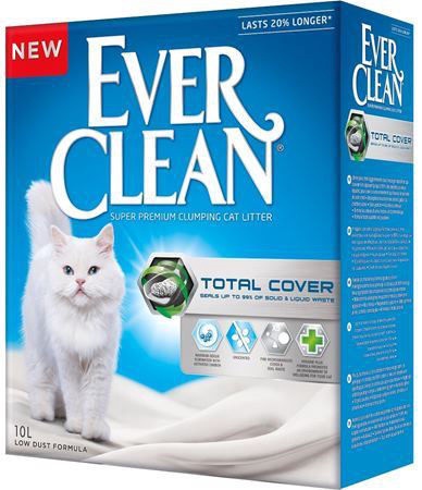 Kačių kraikas Ever Clean Total Cover, bentonitas, 10 l