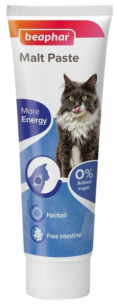 Maisto papildai, vitaminai katėms Beaphar Malt Paste, pienas, 0.100 kg