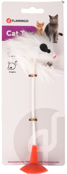 Žaislas katei Flamingo, balta sp.