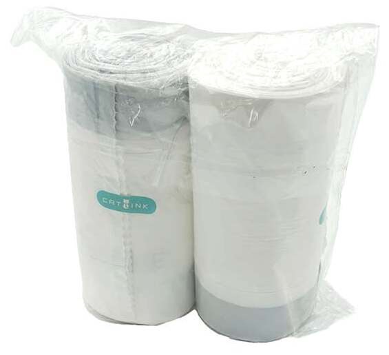 Maišas CATLink Scooper, plastikas, 2 vnt., Balta sp.