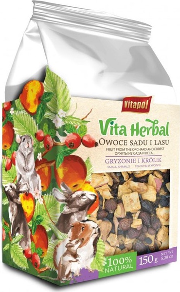 Maistas graužikams Vitapol Vita Herbal, triušiams/graužikams, 0.15 kg