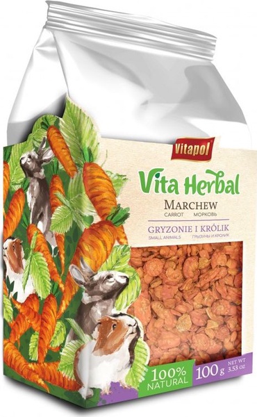 Maistas graužikams Vitapol Vita Herbal, triušiams/graužikams, 0.1 kg